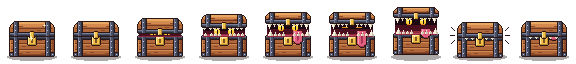The exported sprite sheet for Mimic chest.