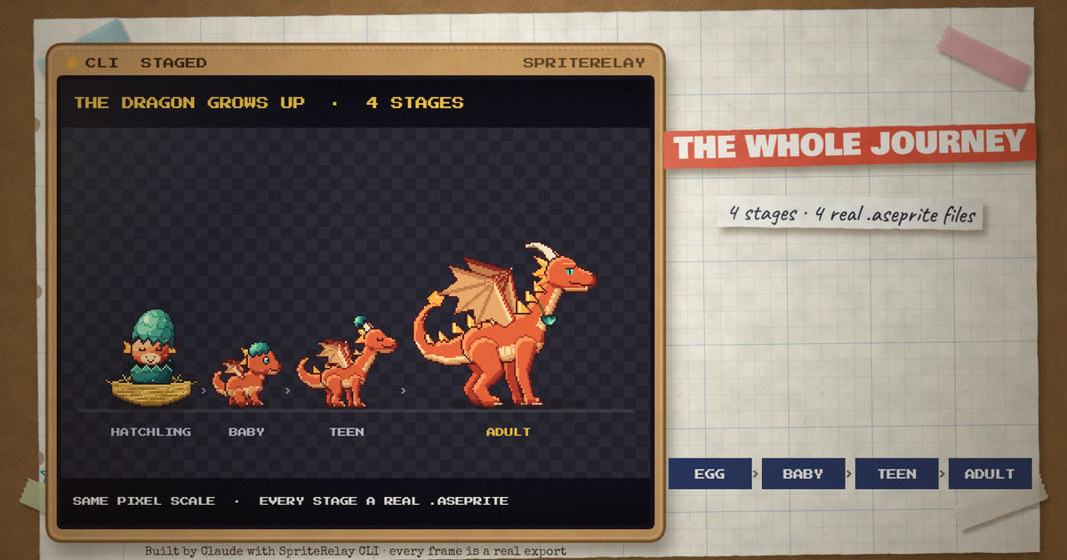 The dragon grows up: preview image for the build film, coming to YouTube.