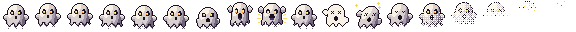 The exported sprite sheet for Ghost.