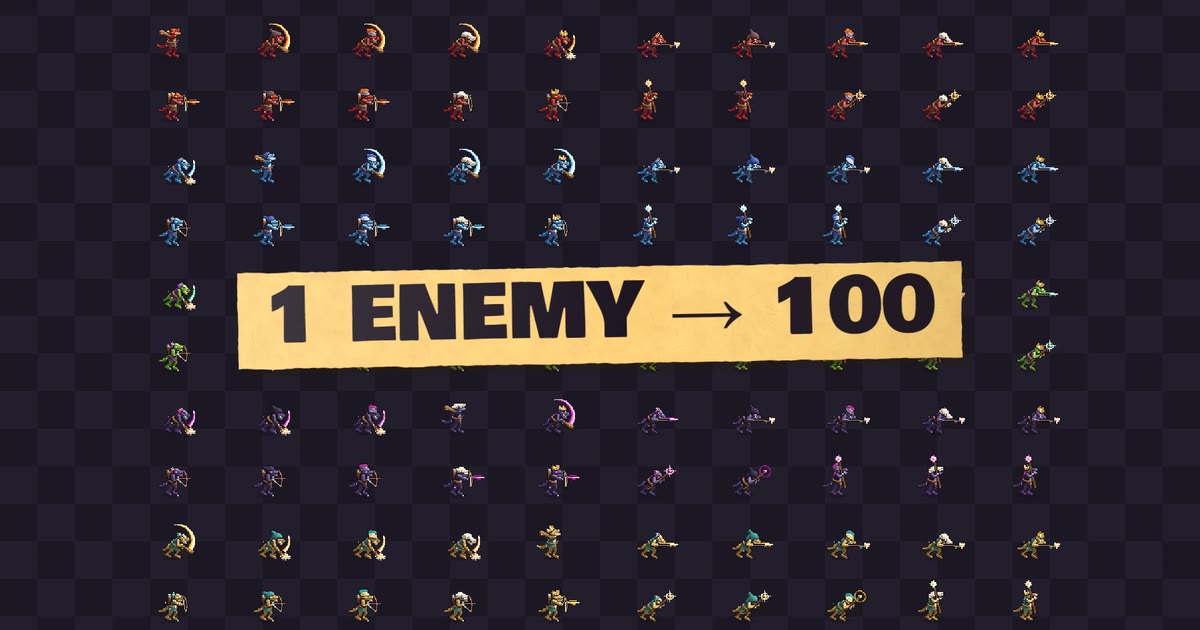 One enemy, a hundred enemies: preview image for the build film, coming to YouTube.