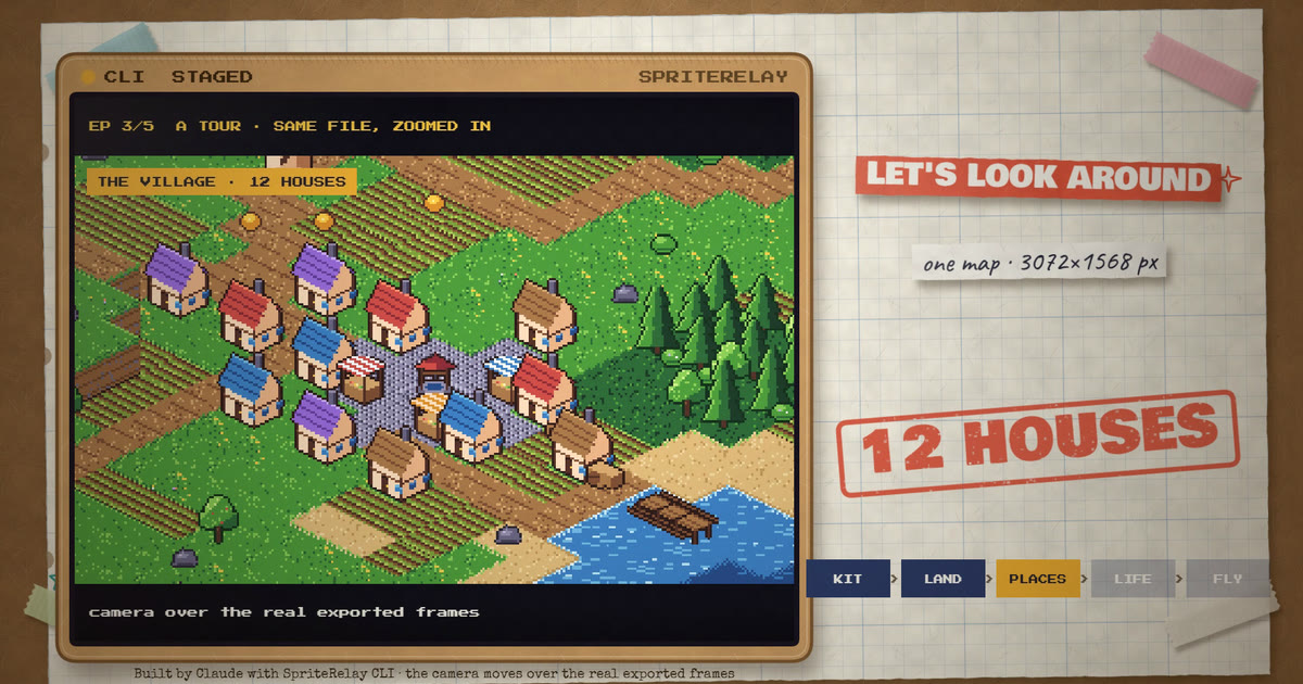 The isometric world: preview image for the build film, coming to YouTube.